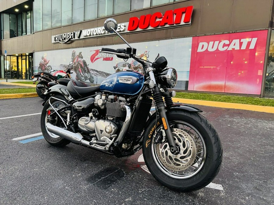 2020 Triumph Bonneville Speedmaster Cobalt BlueJet Black