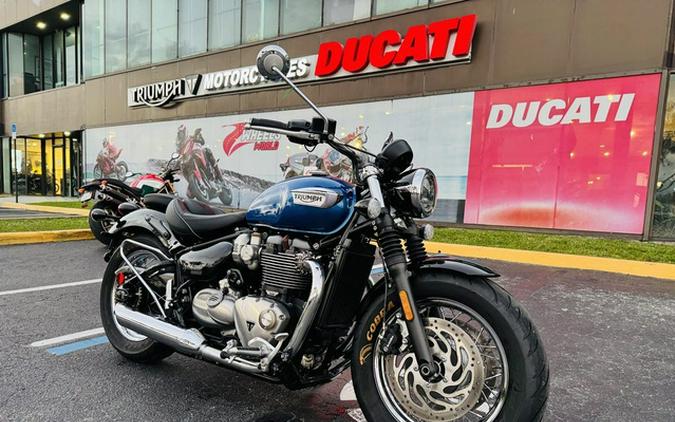2020 Triumph Bonneville Speedmaster Cobalt BlueJet Black