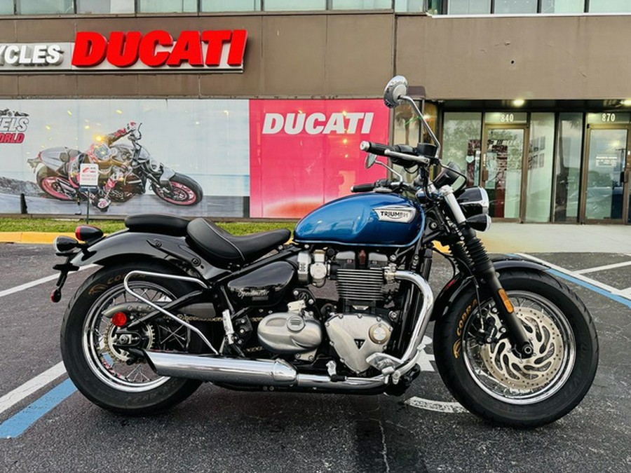 2020 Triumph Bonneville Speedmaster Cobalt BlueJet Black