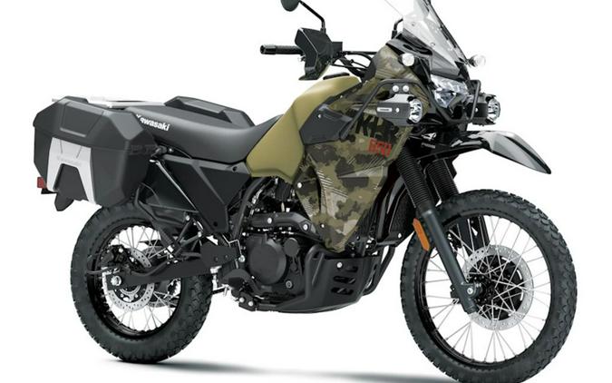 2026 Kawasaki KLR®650 Adventure ABS Cypher Camo Beige