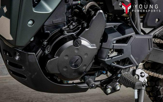 2025 Kawasaki KLR 650 Metallic Matte Old School Green