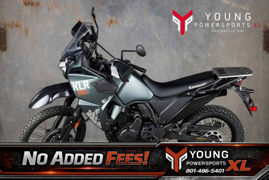 2025 Kawasaki KLR 650 S Metallic Matte Old School Green