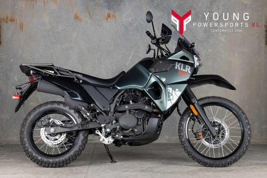 2025 Kawasaki KLR 650 S Metallic Matte Old School Green