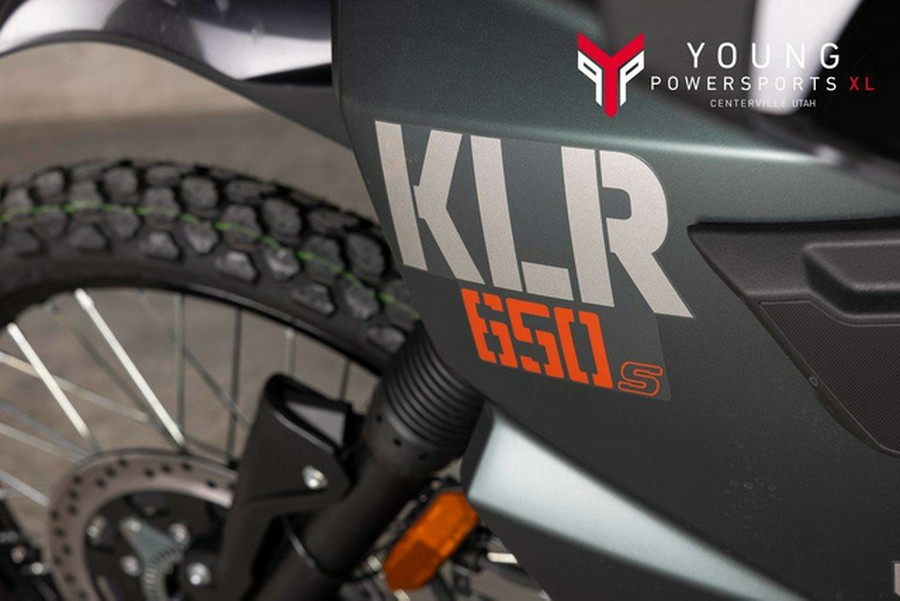 2025 Kawasaki KLR 650 S Metallic Matte Old School Green