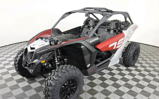 2024 Can-Am® Maverick X3 DS Turbo Fiery Red & Hyper Silver