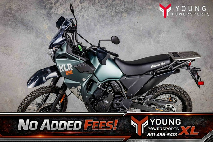 2025 Kawasaki KLR 650 Metallic Matte Old School Green