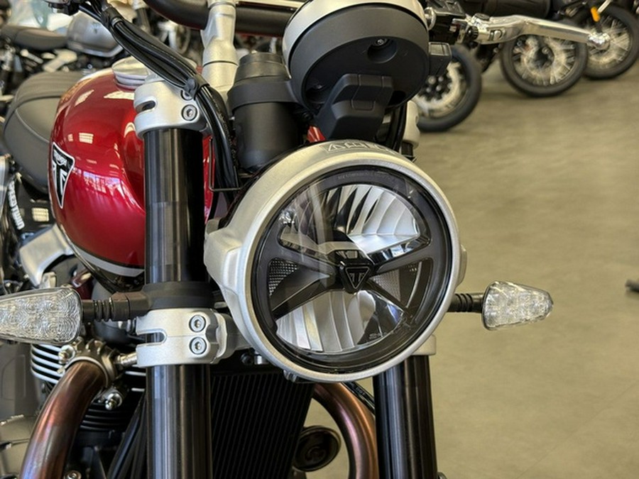 2025 Triumph Speed Twin 1200 Carnival RedSapphire Black