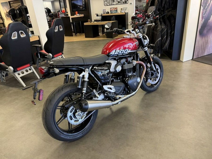 2025 Triumph Speed Twin 1200 Carnival RedSapphire Black