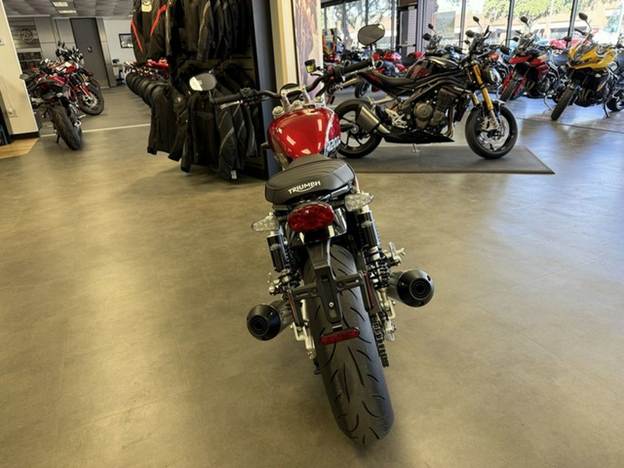 2025 Triumph Speed Twin 1200 Carnival RedSapphire Black