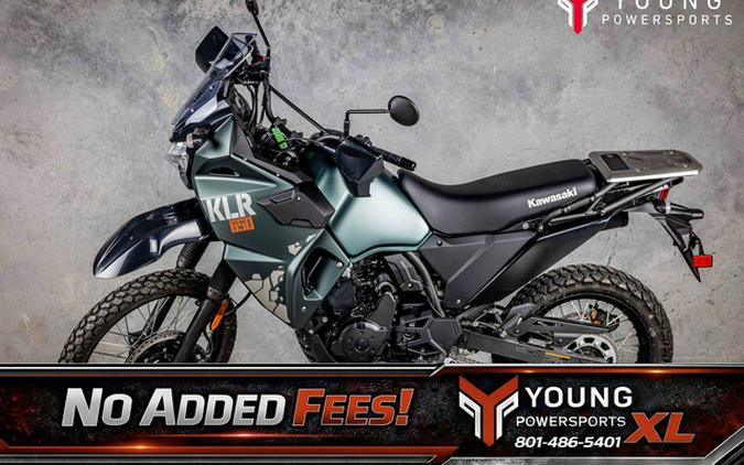 2025 Kawasaki KLR 650 Metallic Matte Old School Green