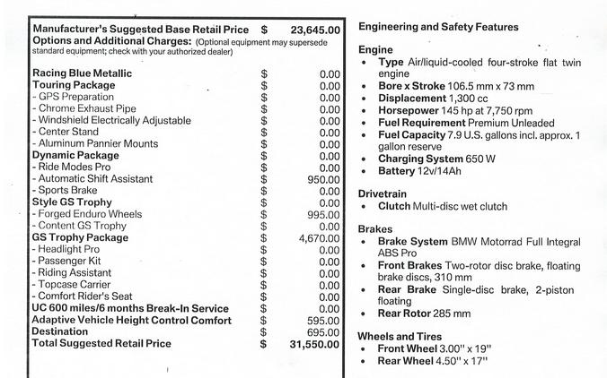 New 2026 BMW R1300GSAA