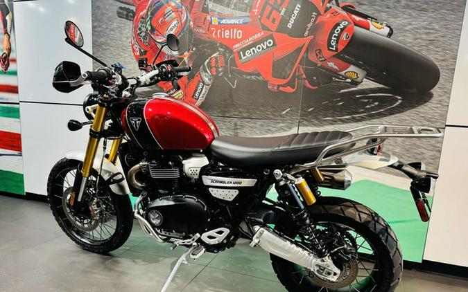2023 Triumph Scrambler 1200 XC Carnival Red Jet Black