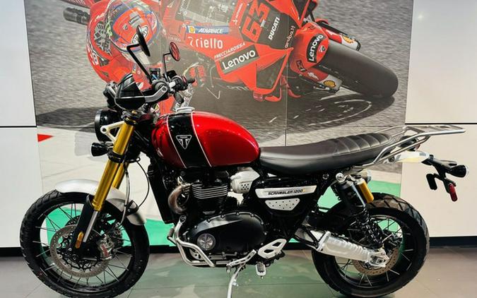 2023 Triumph Scrambler 1200 XC Carnival Red Jet Black