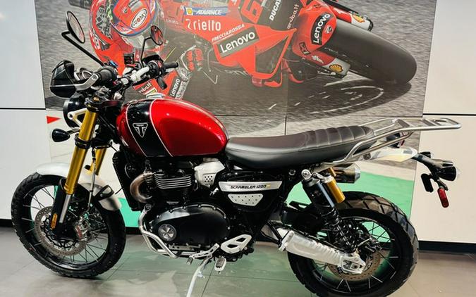2023 Triumph Scrambler 1200 XC Carnival Red Jet Black