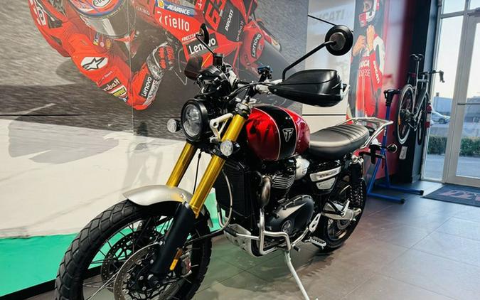 2023 Triumph Scrambler 1200 XC Carnival Red Jet Black