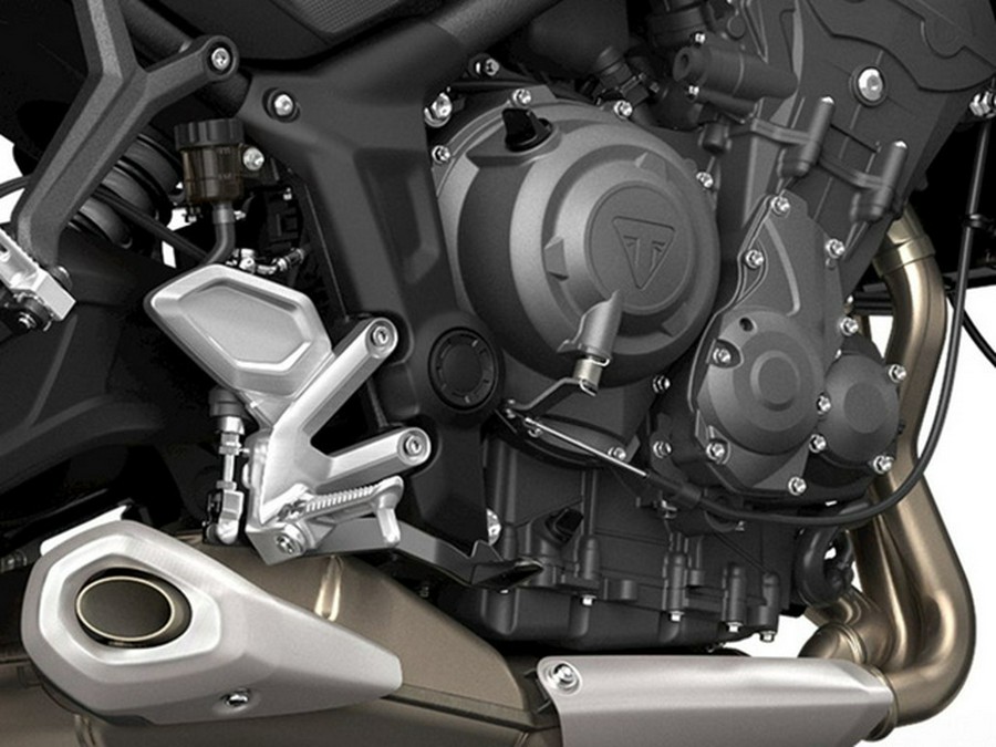 2023 Triumph Trident 660 Matte Jet Black Matte Silver Ice