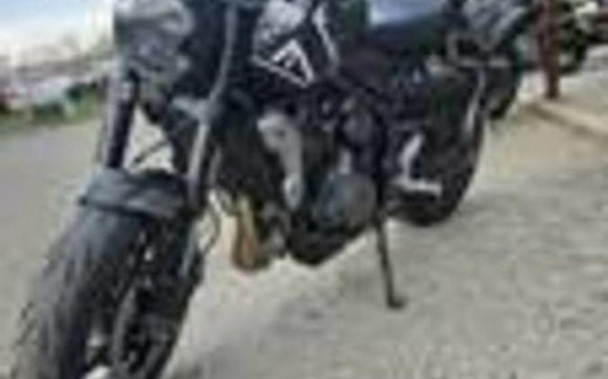 2023 Triumph Trident 660 Matte Jet Black Matte Silver Ice