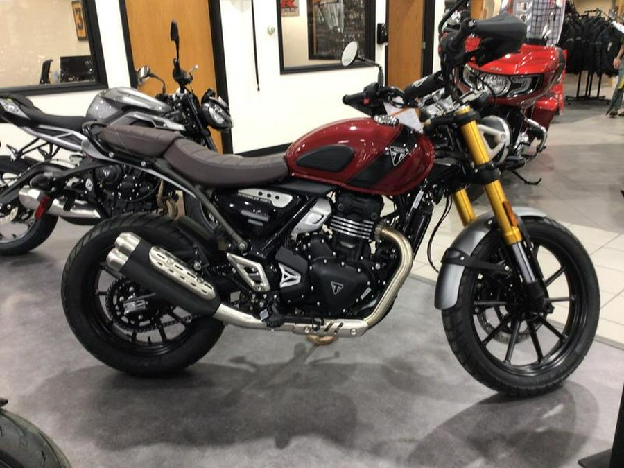 2024 Triumph Scrambler 400 X Carnival Red / Phantom Black