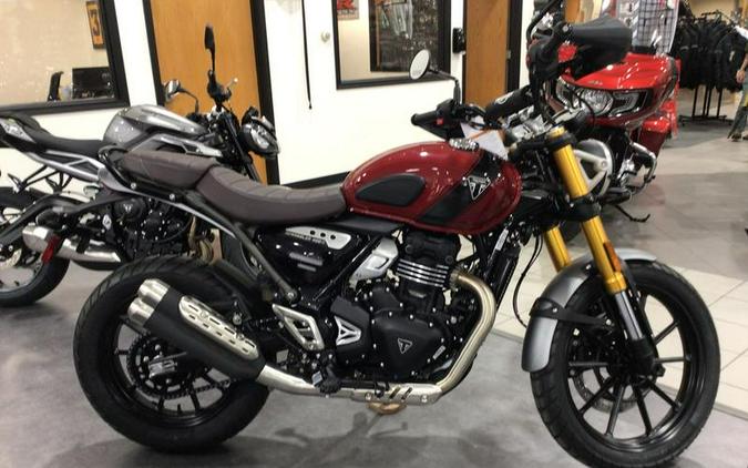 2024 Triumph Scrambler 400 X Carnival Red / Phantom Black