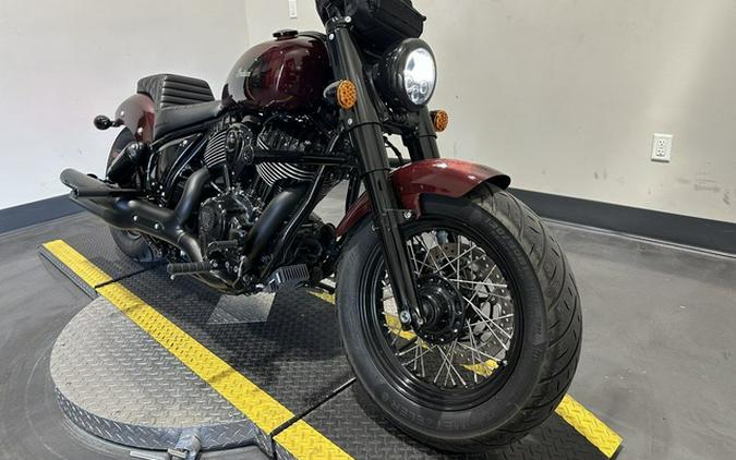2025 Indian Chief Bobber Dark Horse Maroon Metallic