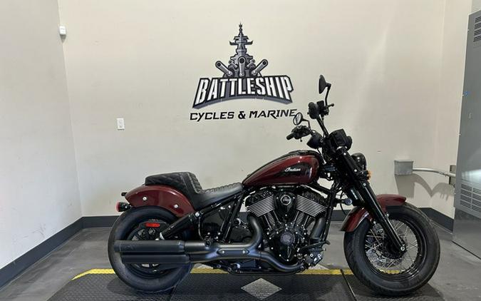 2025 Indian Chief Bobber Dark Horse Maroon Metallic