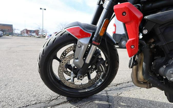 2022 Triumph Trident 660 Silver Ice Diablo Red