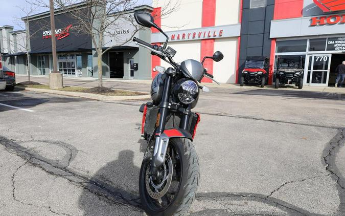 2022 Triumph Trident 660 Silver Ice Diablo Red