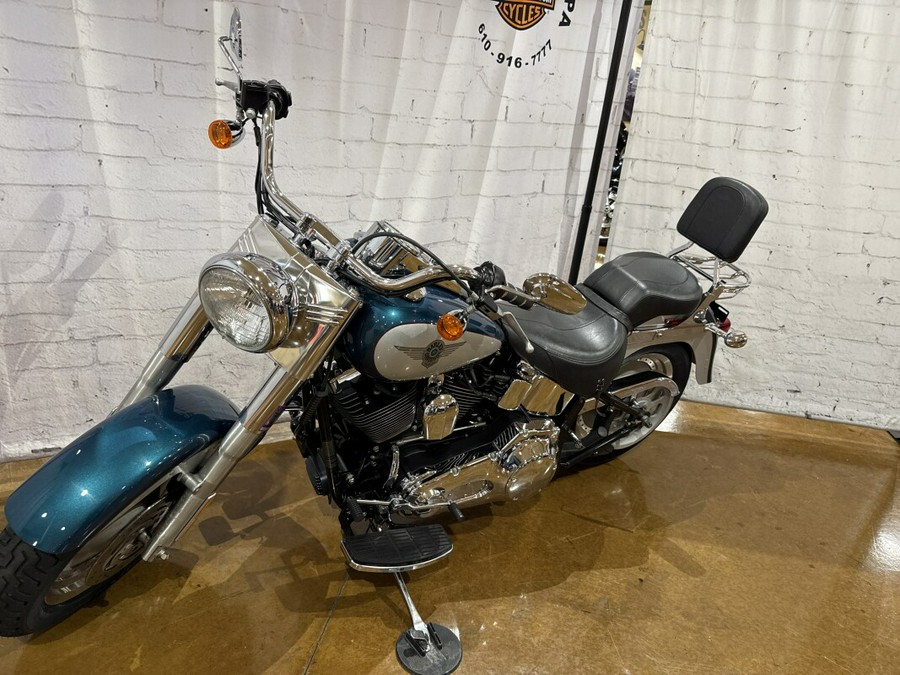 2004 Harley-Davidson® Fat Boy® FLSTFI 037685 Two-Tone Luxury Teal and Brilliant Silver