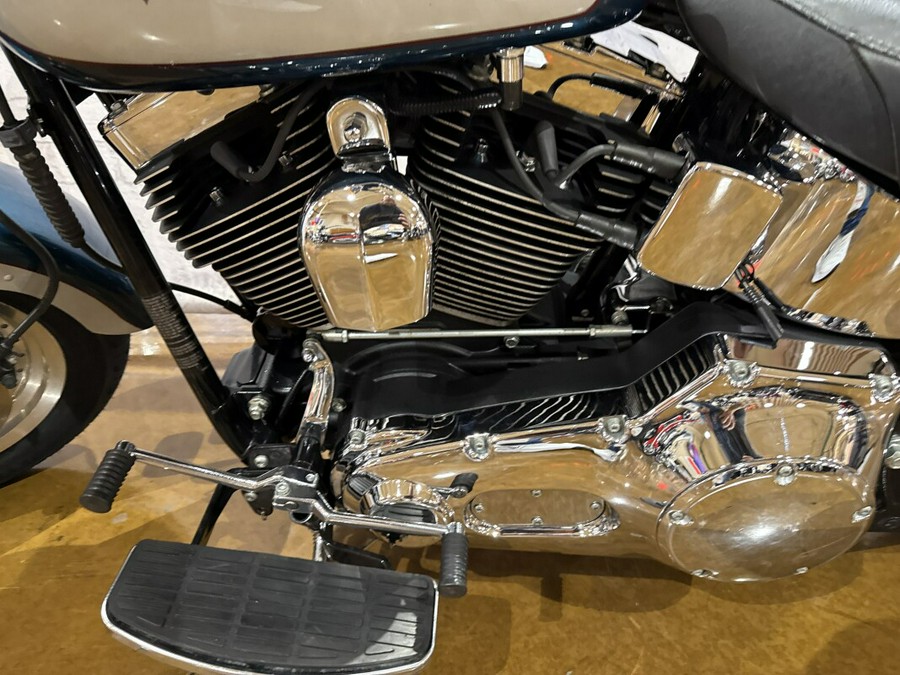 2004 Harley-Davidson® Fat Boy® FLSTFI 037685 Two-Tone Luxury Teal and Brilliant Silver