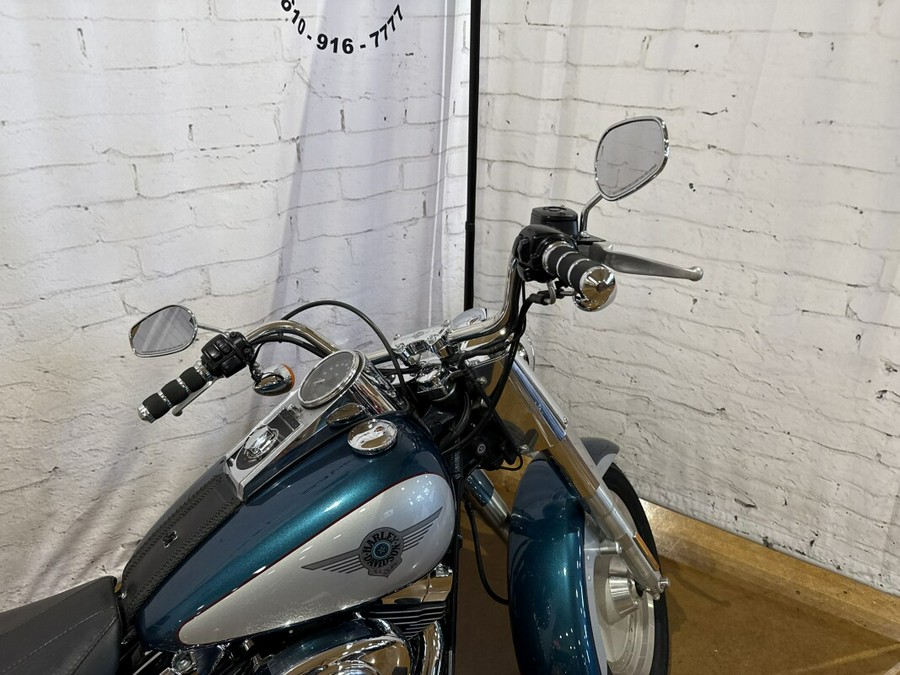 2004 Harley-Davidson® Fat Boy® FLSTFI 037685 Two-Tone Luxury Teal and Brilliant Silver