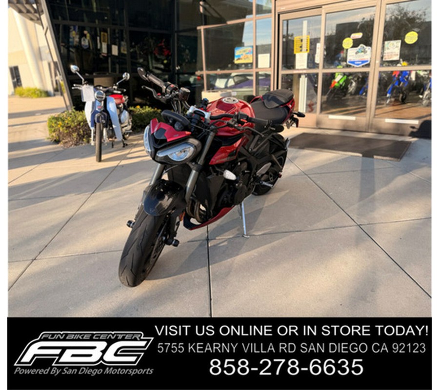 2025 Triumph Street Triple 765 RS Carnival Red RS