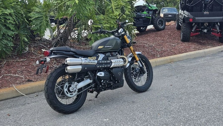 2026 Triumph Scrambler 900 Matt khaki green