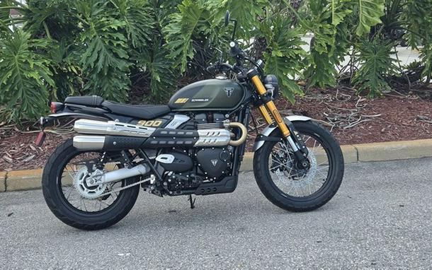 2026 Triumph Scrambler 900 Matt khaki green