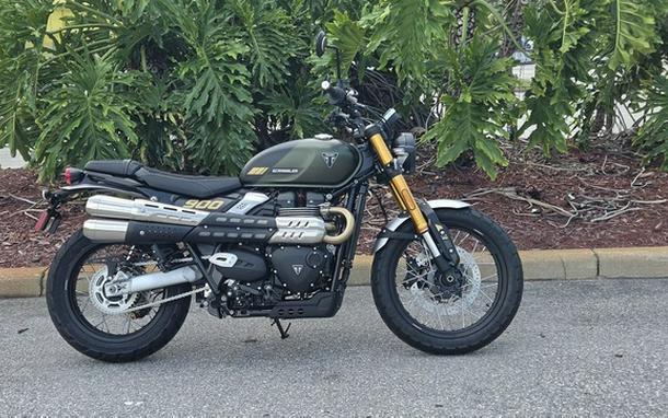 2026 Triumph Scrambler 900 Matt khaki green