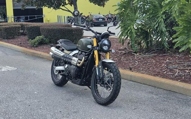 2026 Triumph Scrambler 900 Matt khaki green