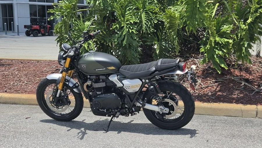 2026 Triumph Scrambler 900 Matt khaki green