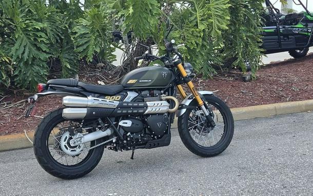 2026 Triumph Scrambler 900 Matt khaki green