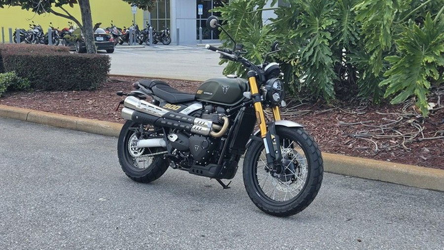 2026 Triumph Scrambler 900 Matt khaki green