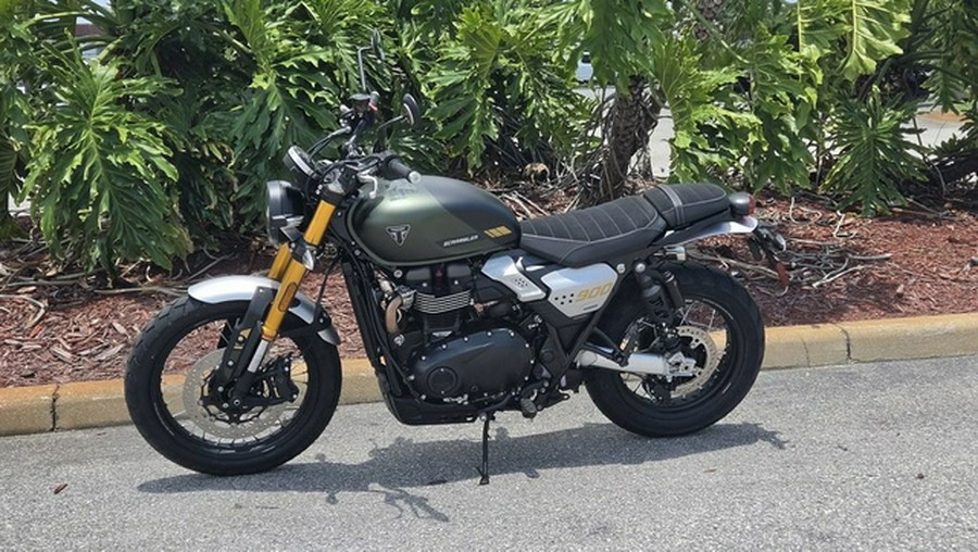 2026 Triumph Scrambler 900 Matt khaki green