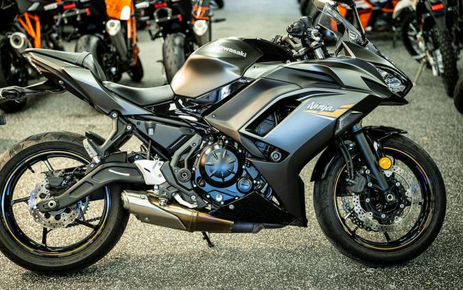 2023 Kawasaki Ninja 650 Metallic Matte Graphenesteel GrayEbony