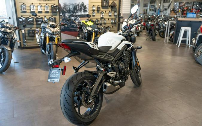 2024 Triumph Street Triple 765 R Crystal White