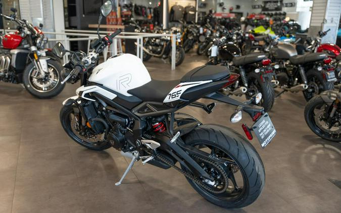 2024 Triumph Street Triple 765 R Crystal White