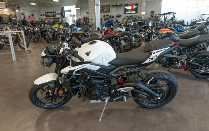 2024 Triumph Street Triple 765 R Crystal White