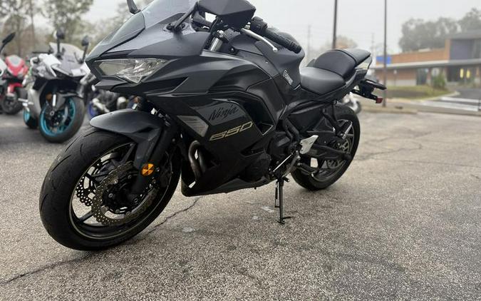 2024 Kawasaki Ninja® 650 Metallic Matte Dark Gray/Metallic Spark Black