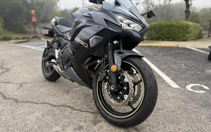 2024 Kawasaki Ninja® 650 Metallic Matte Dark Gray/Metallic Spark Black