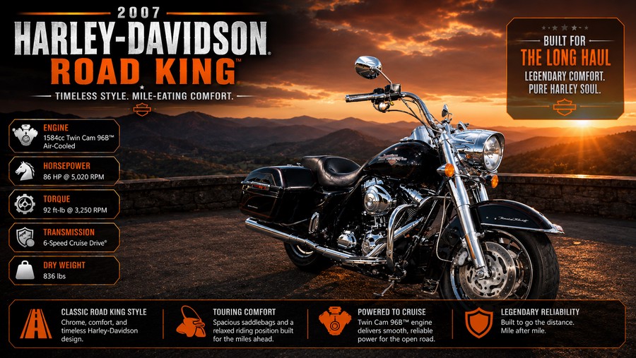 2007 HARLEY-DAVIDSON FLHRSI ROAD KING CUSTOM - F711328