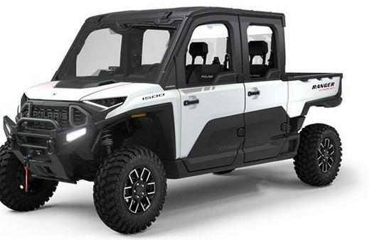 New 2025 POLARIS RANGER CREW XD 1500 NORTHSTAR EDITION ULTIMATE GHOST WHITE METALLIC SMOKE