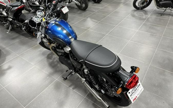 2023 Triumph Bonneville T100 Chrome Edition Cobalt Blue