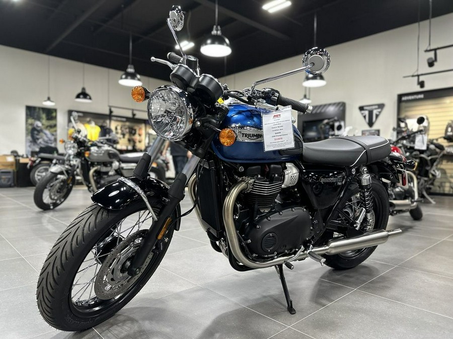 2023 Triumph Bonneville T100 Chrome Edition Cobalt Blue