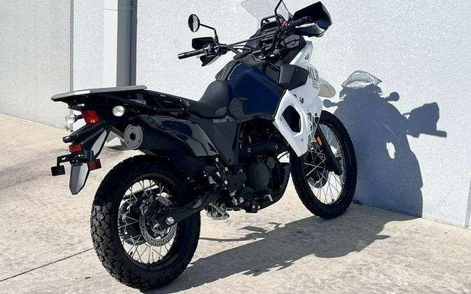 2025 Kawasaki KLR650 S Pearl Crystal White/Metallic Carbon Gray ABS